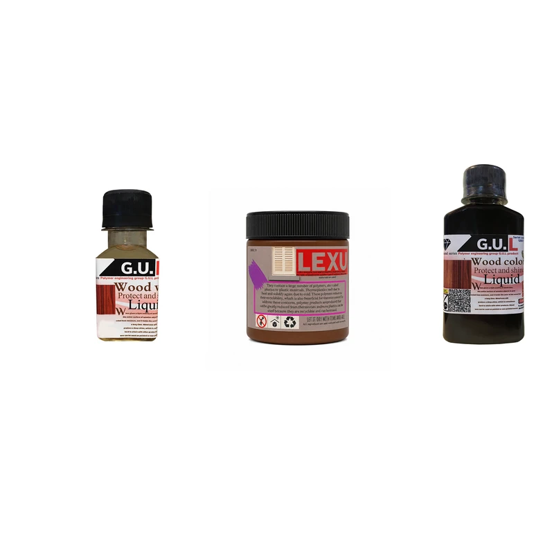 کیت ترمیم چوب جی.یو.ال مدل WOOD CARE حجم 180 میلی لیتر مجموعه 3 عددی 